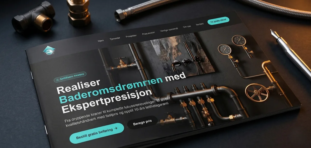 Industrial plumbing pipes and fittings installation, Insta Rør & Rehab digital transformation case study